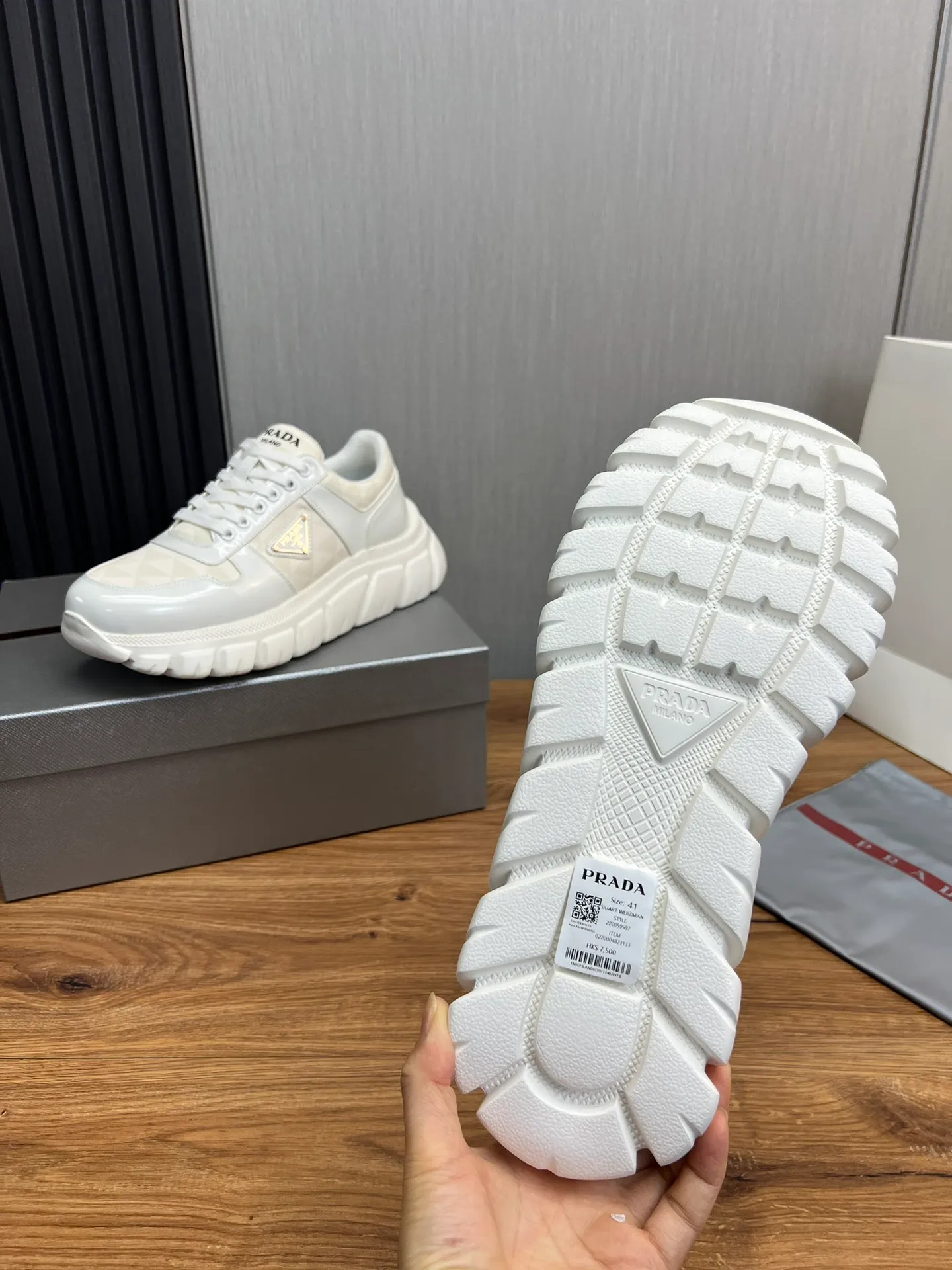Men's shoes 💰560💰 [PRADA] Men's shoes are popular in the counter, official website is synchronized, 1 high-quality shipment ✔️Original cowhide + cowhide lining, 1🆚1 replica, original sole, 38-45 (45 customized, non-refundable)